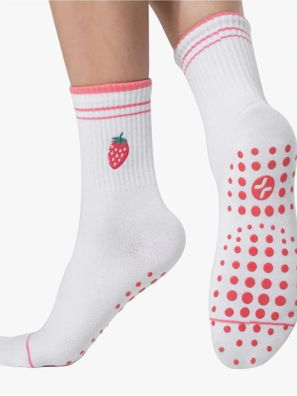 Cool Mates embroidery socks for Yoga & Pilates one size 6-10 New